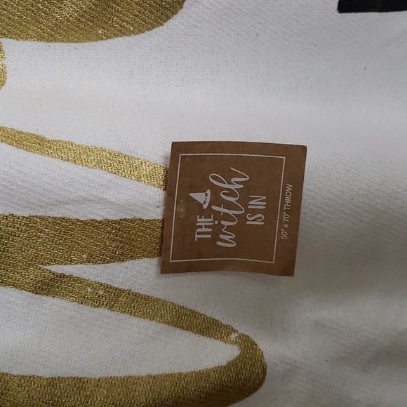 The witch is in fringe throw blanket, Halloween, witchycore - Picture 4 of 6